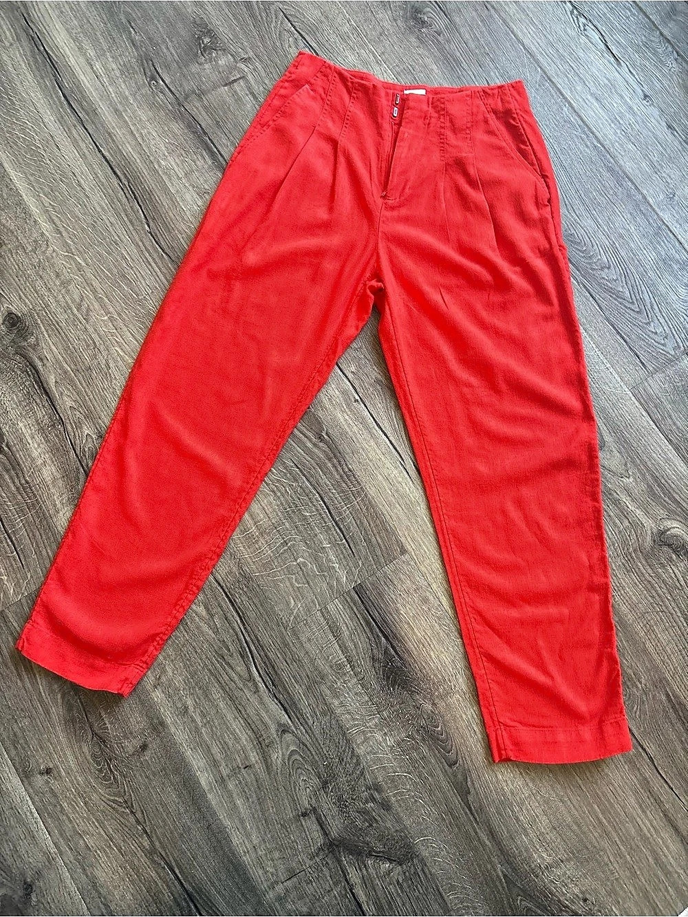 a new day Women's coral linenAnkle Pants Size 2